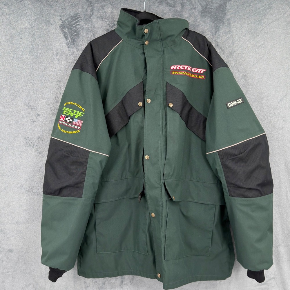 Vintage Arctic Cat Coat Mens Size XL Gore Tex Thinsulate Winter 2 in 1 Snow Ski